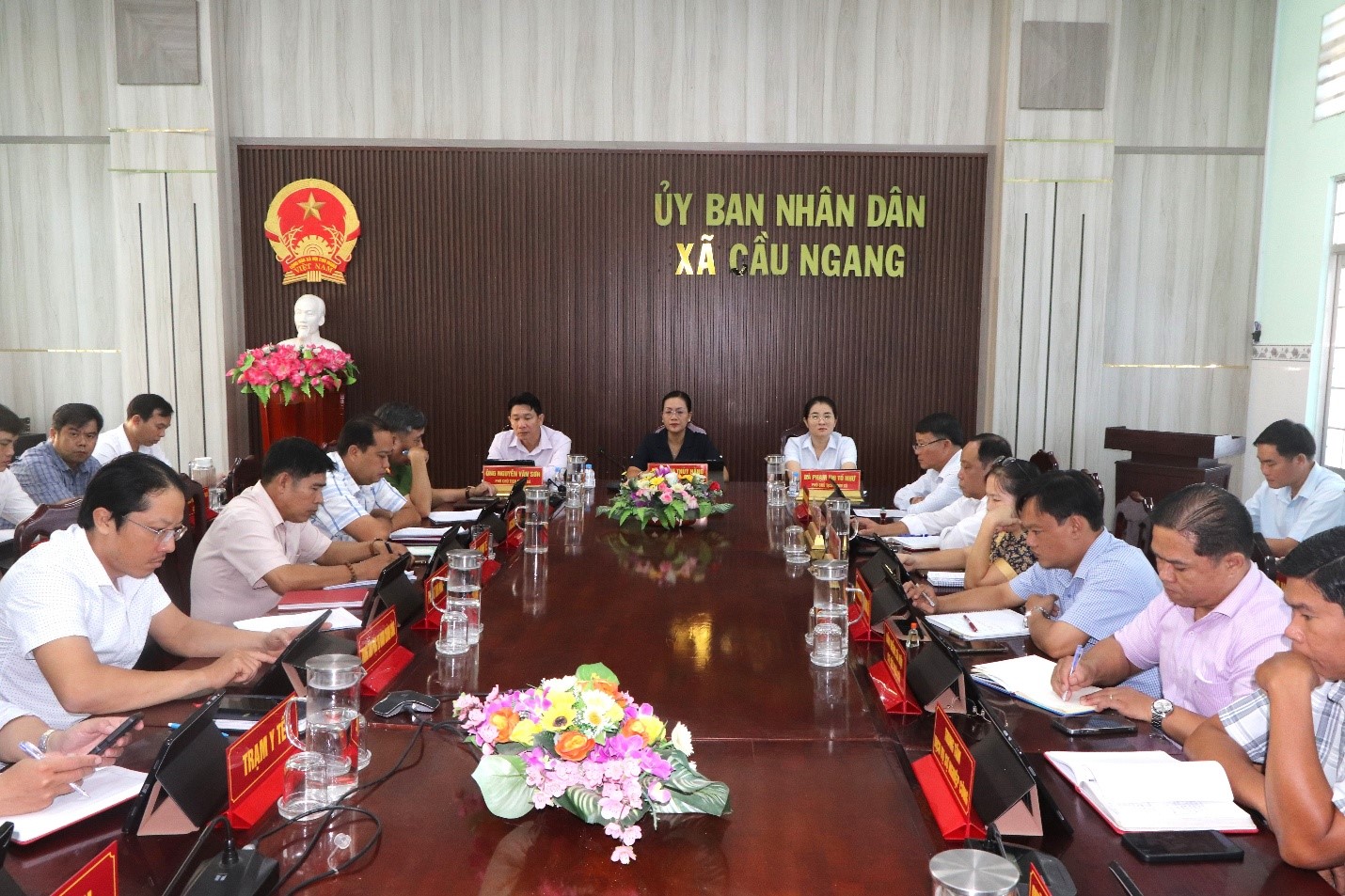 Xã Cầu Ngang sơ kết tình hình thực hiện nhiệm vụ 9 tháng đầu năm 2026