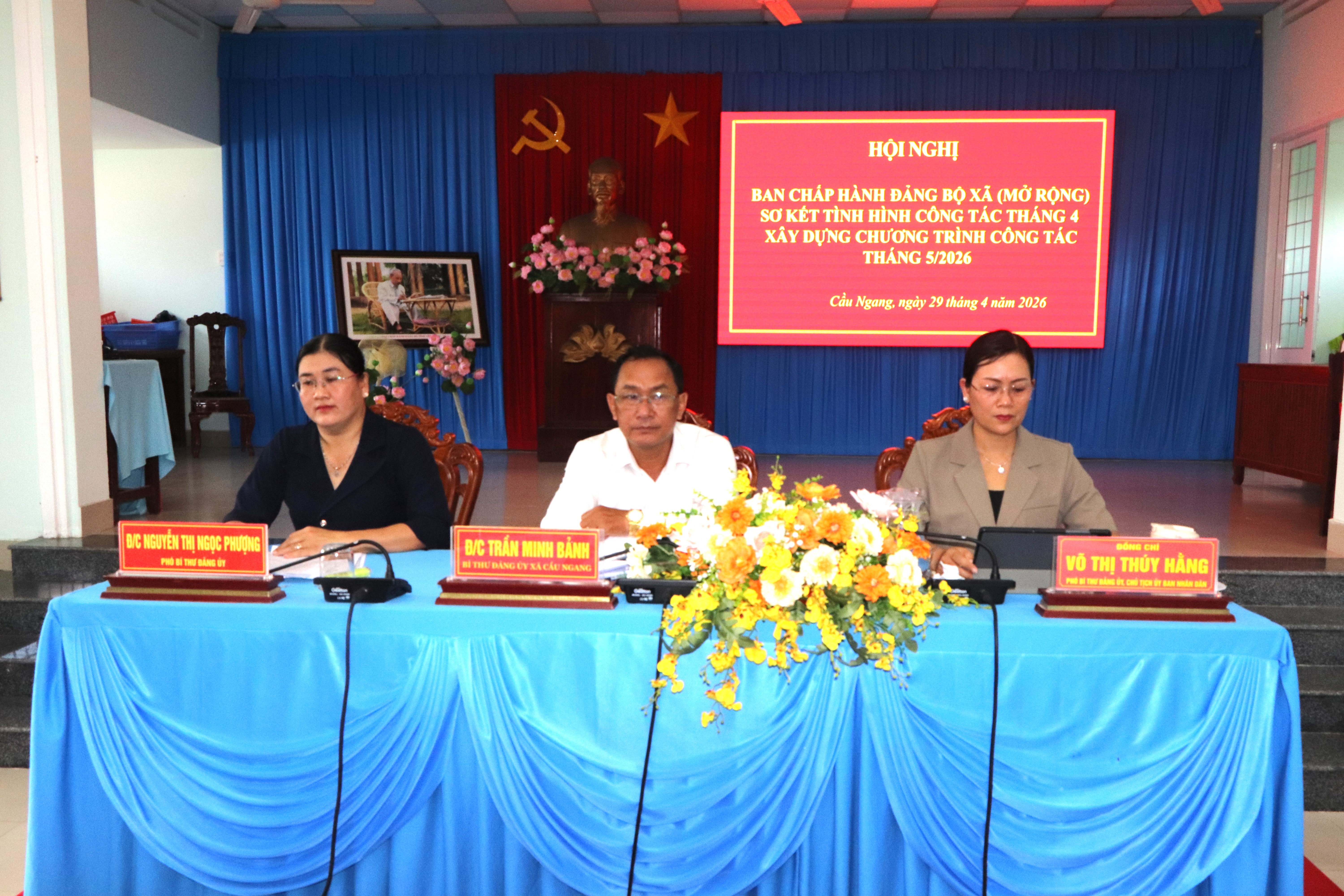 Đảng bộ xã Cầu Ngang triển khai xây dựng chương trình công tác tháng 5/2026
