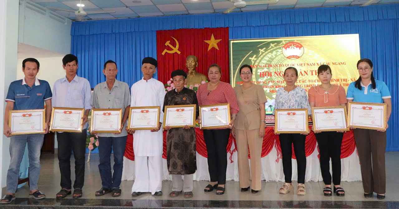 Xã Cầu Ngang Tổng kết công tác Mặt trận và các tổ chức chính trị - xã hội năm 2025

