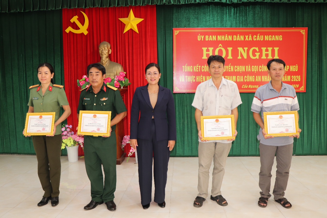 Xã Cầu Ngang Tổng kết công tác tuyển chọn, gọi công dân nhập ngũ năm 2026