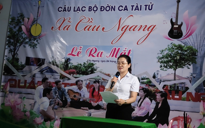 Xã Cầu Ngang ra mắt Câu lạc bộ đờn ca tài tử